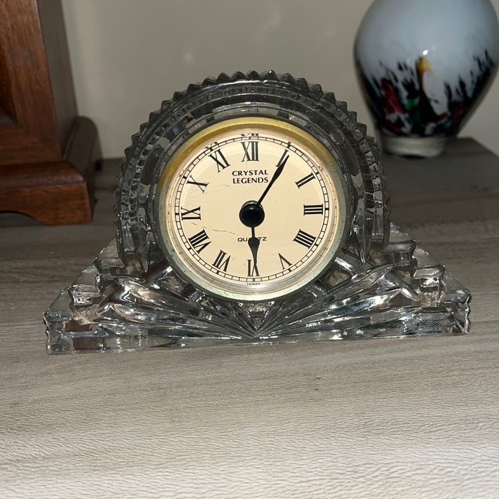 Godinger Crystal clock